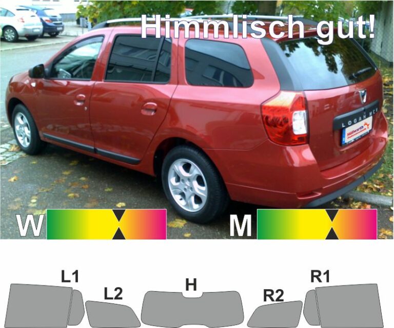 Passgenaue Tönungsfolie für den DACIA Logan MCV II seit 2013