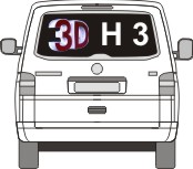 3D geformt H 3 Doppelglas