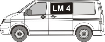 LM 4 Scheibe in der Schiebetür ohne Glasleisten