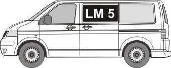 LM 5 Scheibe in der Schiebetür mit Glasleisten