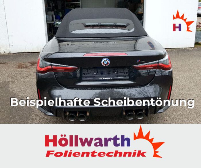 BMW 4er G23 Cabriolet passgenaue Tönungsfolie