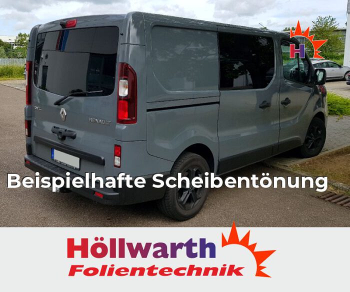 RENAULT TraficIII L1H1 ohne hintere Seitenscheiben passgenaue Tönungsfolie