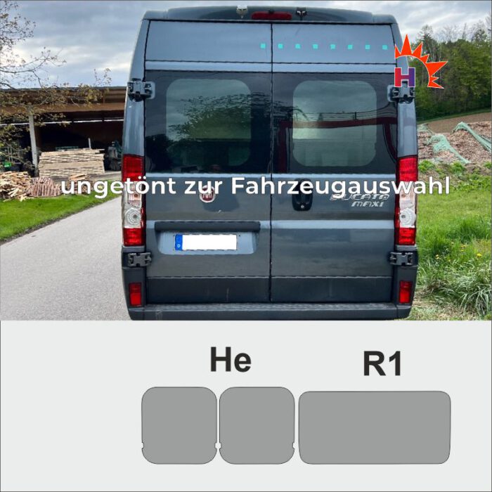 FIAT Ducato III Maxi passgenaue Tönungsfolie