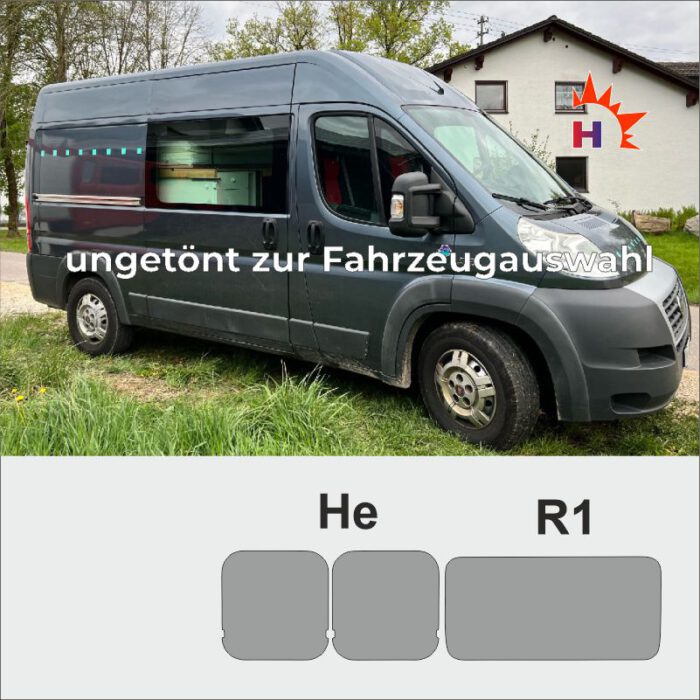 FIAT Ducato III Maxi passgenaue Tönungsfolie