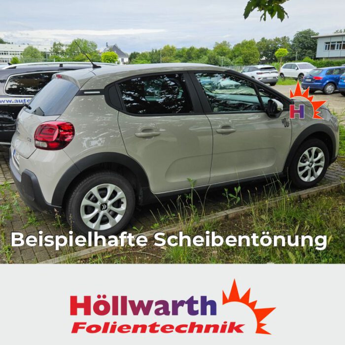 CITROEN C3 ab 2017 passgenaue Tönungsfolie