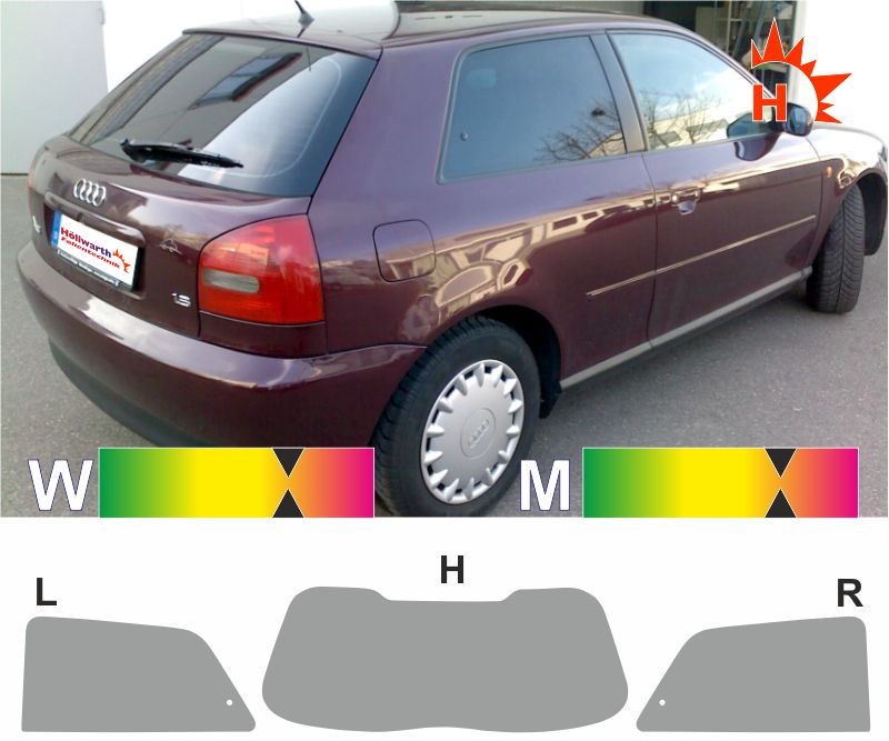 Tönungsfolie inklusiv Einbau Audi A3 3-Türer hotsell Scheibenfolierung