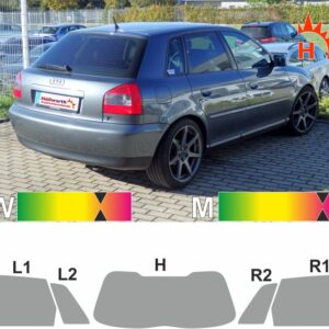 AUDI A3 8L fünftürig 1999 bis 2003 passende Tönungsfolie