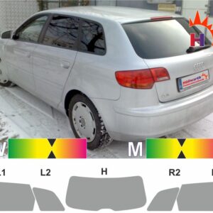 AUDI A3 8P Sportback 2005 bis 2012 passende Tönungsfolie