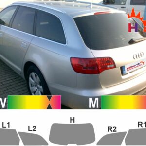 AUDI A6 C6 4F Avant 2005 bis 2011 passende Tönungsfolie