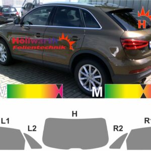 AUDI Q3 2011 bis 2018 passende Tönungsfolie