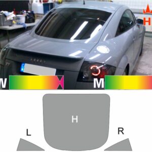 AUDI TT 8N 1998 bis 2006 passende Tönungsfolie