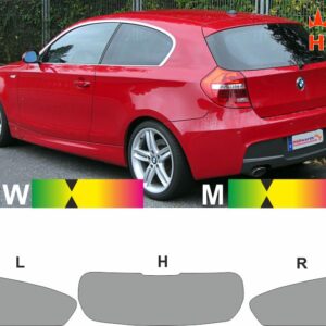 BMW 1er E87 3-tür 2007 bis 2011 passende Tönungsfolie