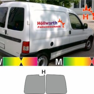 CITROEN Berlingo I Kasten 1996 bis 2009 Heckflügel passende Tönungsfolie