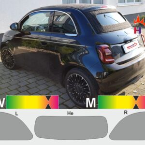 FIAT 500 Cabrio und Elektromodell passgenaue Tönungsfolie (ab 2020)