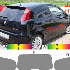 FIAT Punto 199 dreitürer 2005 bis 2018 passende Tönungsfolie