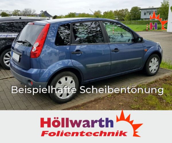 FORD Fiesta MK6 fünftürig 2001 bis 2008 passgenaue Tönungsfolie