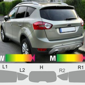 FORD Kuga 08 2008 bis 2012 passende Tönungsfolie