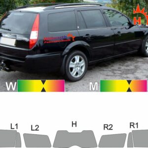 FORD Mondeo 01 Tournier 2001 bis 2007 passende Tönungsfolie