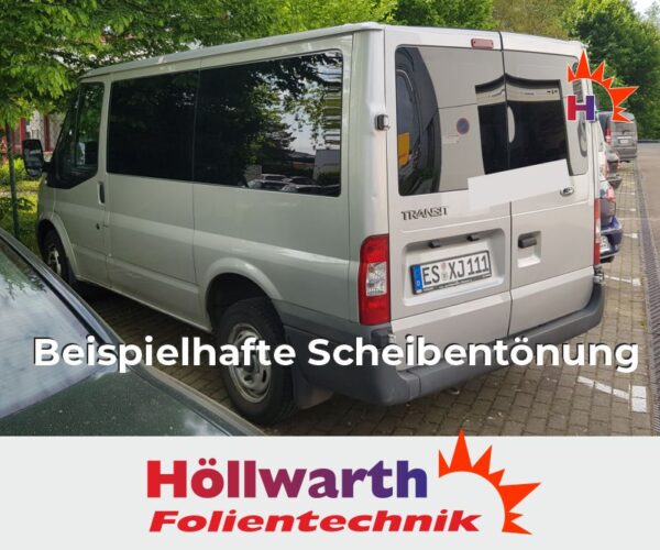 FORD Transit 06 kurz ohne Scheibenwischer passgenaue Tönungsfolie