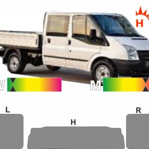 FORD Transit Pritsche Doppelkabine 2006 bis 2014 passende Tönungsfolie