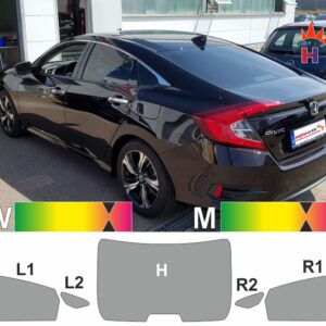 HONDA Civic 10 Limousine ab 2014 passende Tönungsfolie