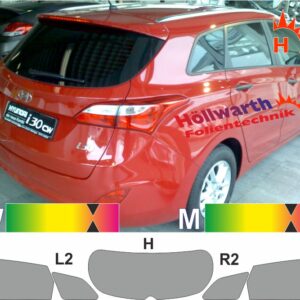 HYUNDAI i30 cw GD 2012 bis 2017 passende Tönungsfolie