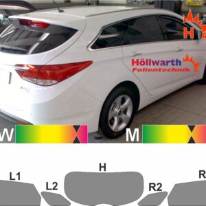 HYUNDAI i40 cw fünftürig seit 2011 passende Tönungsfolie