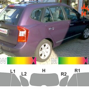 KIA Carens UN 2006 bis 2013 passende Tönungsfolie