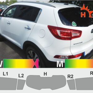 KIA Sportage Type SL 2010 bis 2016 passende Tönungsfolie