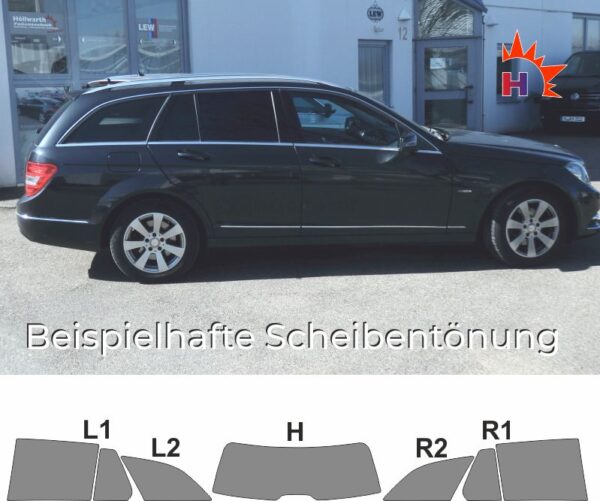 MERCEDES C-Klasse S204 T-Modell passhenaue Tönungsfolie