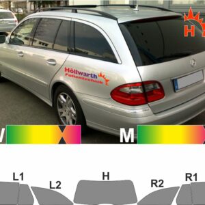 MERCEDES E-Klasse S211 T-Modell 2003 bis 2009 passende Tönungsfolie