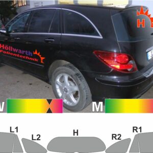 MERCEDES R-Klasse 251 kurz 2005 bis 2012 passende Tönungsfolie