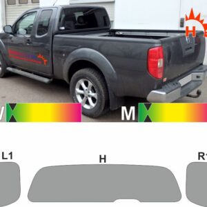 NISSAN Navara D40 KingCab 2005 bis 2015 passende Tönungsfolie