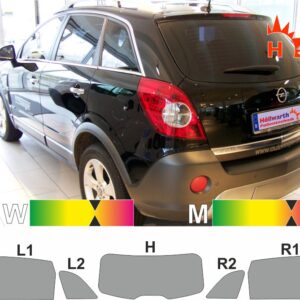 OPEL Antara 2006 bis 2014 passende Tönungsfolie, Artikel AN 1