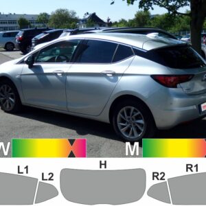 OPEL Astra K fünftürig ab 2015 passende Tönungsfolie
