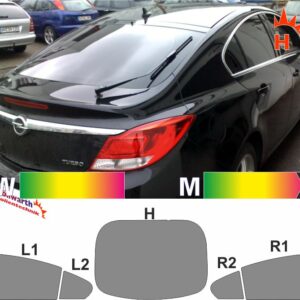 OPEL Insignia A 2008 bis 2017 passende Tönungsfolie