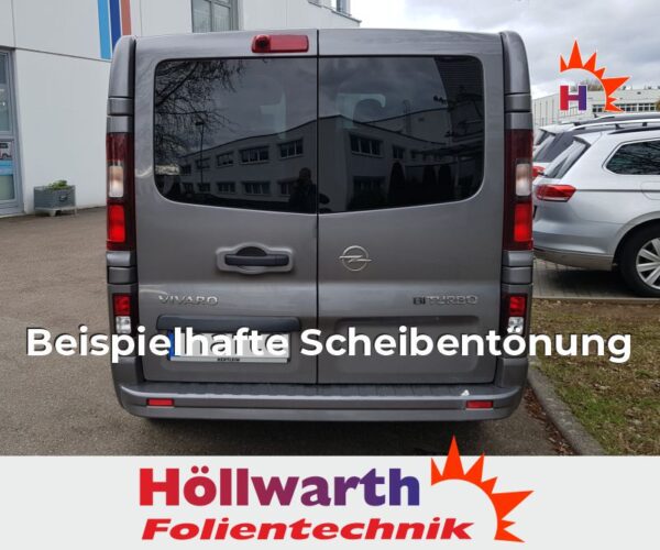 OPEL Vivaro C lang Heckflügeltüren passgenaue Tönungsfolie