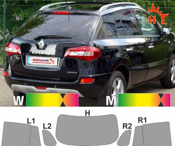 RENAULT Koleos 2008 bis 2016 passende Tönungsfolie