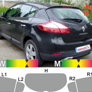 RENAULT Megane III 2008 bis 2015 passende Tönungsfolie