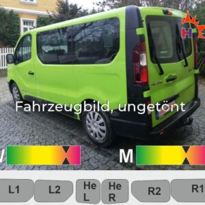 RENAULT Trafic III L1H1 ab 2014 Heckflügel ohne Schiebefenster passende Tönungsfolie