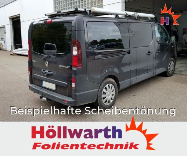 RENAULT TraficIII L2H1 Heckklapp ohne Schiebefenster passgenaue Tönungsfolie