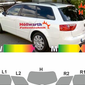 SEAT Exeo ST 2009 bis 2013 passende Tönungsfolie