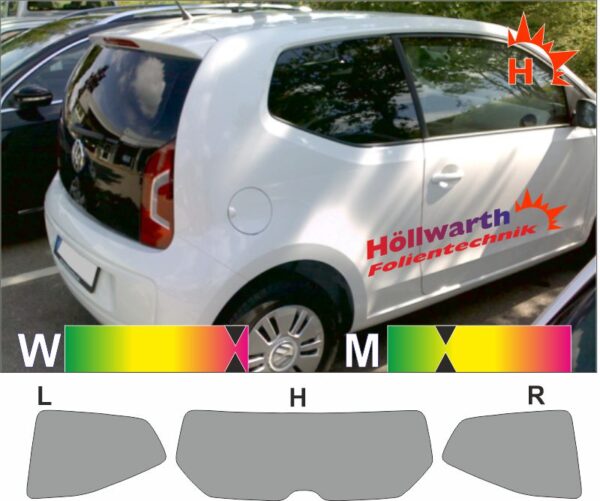 SKODA Citygo dreitürig ab 2012 passgenaue Tönungsfolie