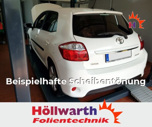 TOYOTA Auris E150 fünftürig 2007 bis 2012 passgenaue Tönungsfolie