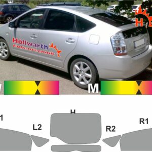 TOYOTA Prius II 2003 bis 2009 passende Tönungsfolie