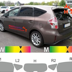 TOYOTA Prius plus seit 2011 passende Tönungsfolie