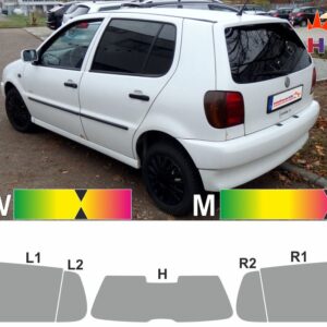 VW Polo 3 Typ 6N2 fünftürig 1997 bis 2001 passende Tönungsfolie