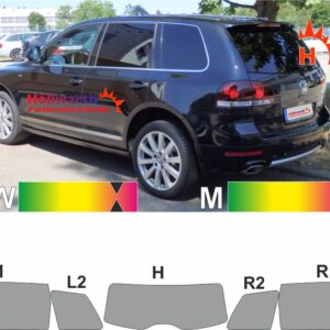 VW Touareg I 2002 bis 2010 passende Tönungsfolie