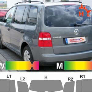 VW Touran 1T und GP 2003 bis 2010 passende Tönungsfolie