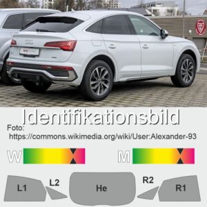 AUDI Q5 FY Sportback (2021 - 2024) passgenaue Tönungsfolie